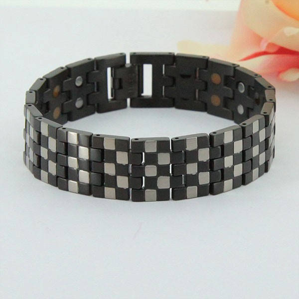 

Магнитный браслет Шахматы 4в1(+турмалин) «Aura Active»