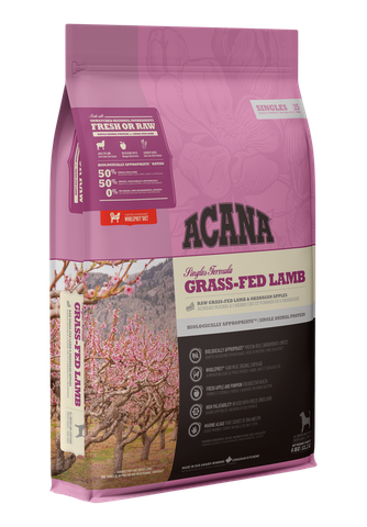 

Корм Acana Grass-Fed Lamb 17 кг Гіпоалергенний з ягням та яблуками для всіх порід