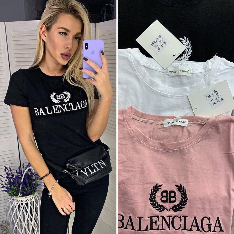 

Футболка женская "Balenciaga", баленсиага