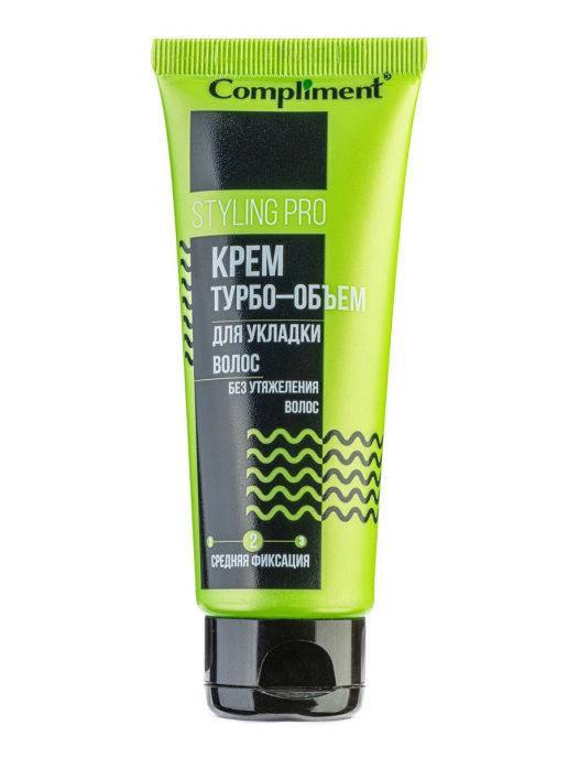 

Крем ТУРБО-ОБЪЕМ для укладки волос, средняя фиксация STYLING PRO Compliment 75 мл.