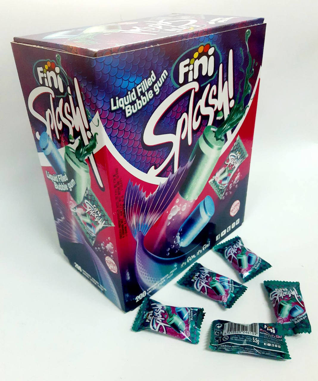 

Жевательная резинка ТМ ФИНИ (Fini) СПЛЕШ SPLASH 200 шт