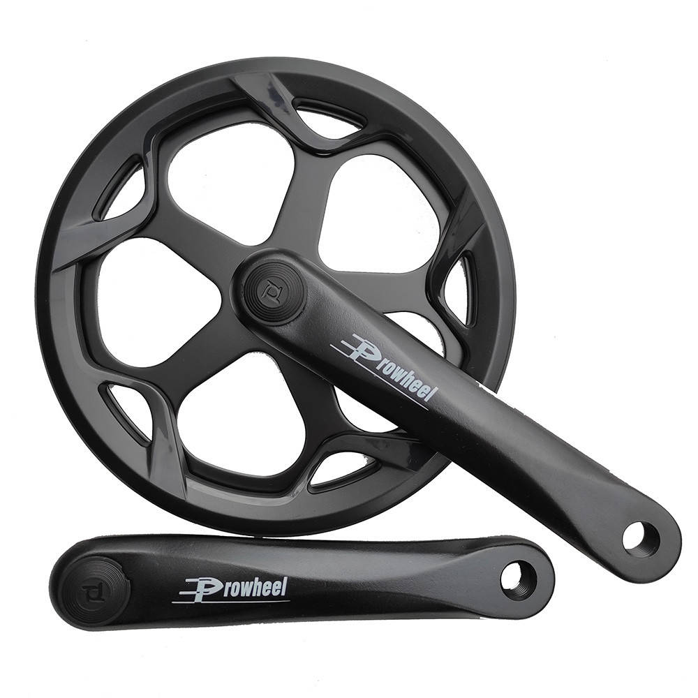 

Шатуны велосипедные Prowheel Pro-846P Single Fix, L-170 mm под цепи 1/2"x3/32"