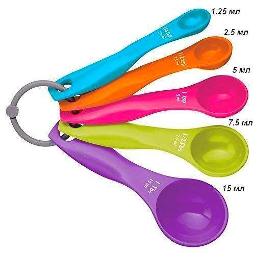 

5в1 Набір мірних ложок Cups Measuring, Разные цвета