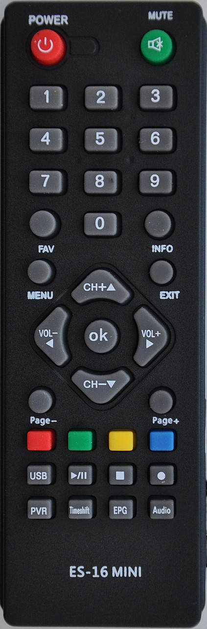 

Пульт от тюнера EUROSKY ES-16 MINI, Черный