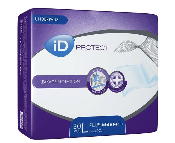 

Пеленки впитывающие iD Protect Expert Plus, 60x90 см, 30 шт
