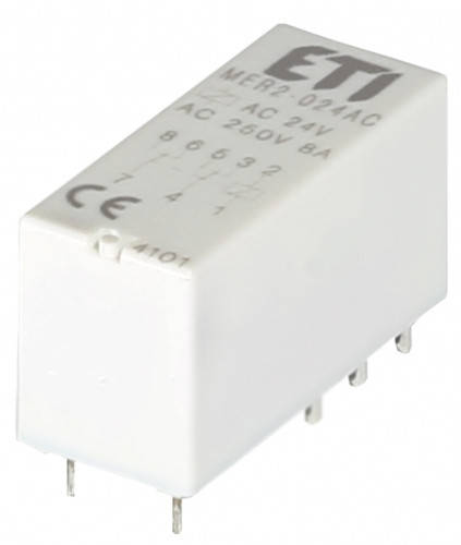 

Реле промежуточное ETI MER2-230AC 2P 230V AC 8А 2473034 (электромеханическое)