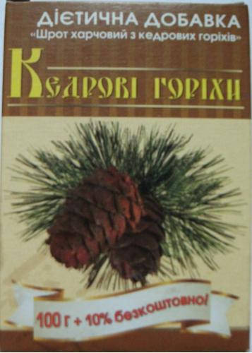 

Шрот пищевой из кедровых орехов 100г