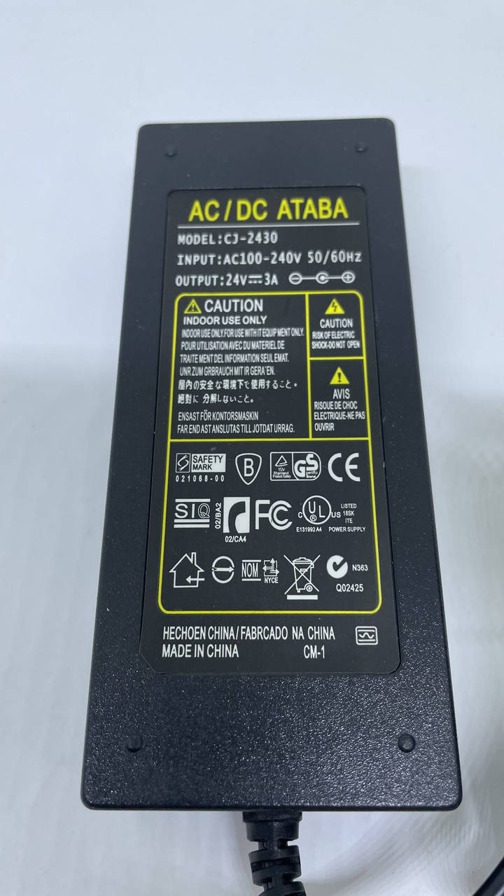 

Блок питания 24в 3а адаптер разьём 5.5х2.5