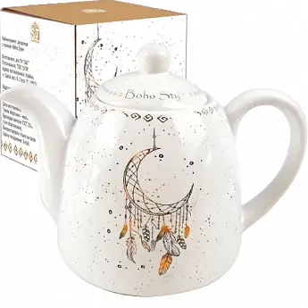 

Чайник заварювальний Boho style 800мл, Белый
