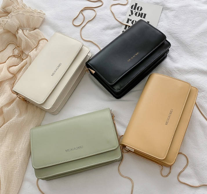 

Женская мини сумка клатч на плечо, Черный