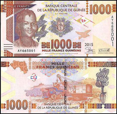 

Гвинея / Guinea 1000 Francs 2017 Pick NEW UNC