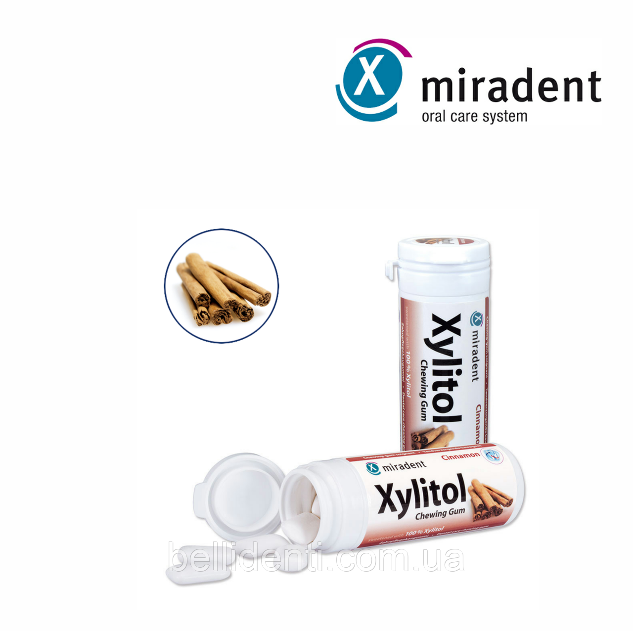 

Жевательная резинка с ксилитом Xylitol Cinnamon (корица), 30 шт.