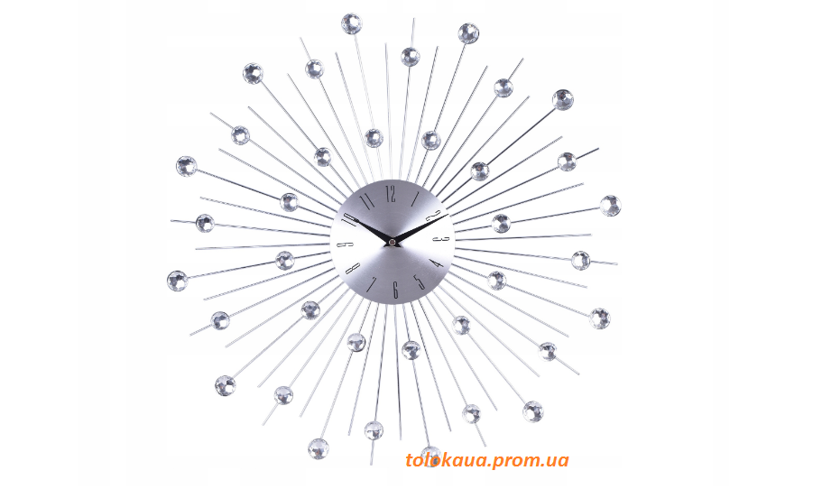 

Великий настінний годинник з кристалами 50 см MOON