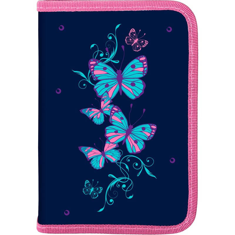 

Пенал без наполнения школьный Kite Butterfly K18-622-3