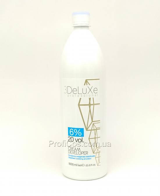 

Окислитель для волос 6% 3 DeLuXe Professional Cream developer, 1000 мл