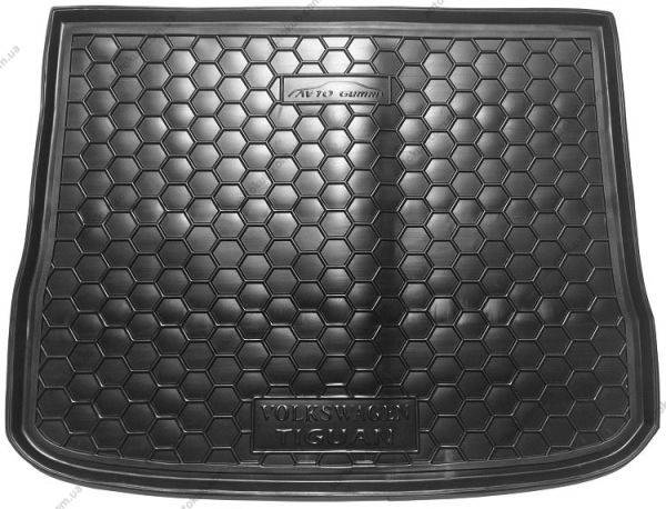 

Модельный коврик в багажник для Volkswagen Tiguan 2007- (Avto-Gumm), Темно-серый