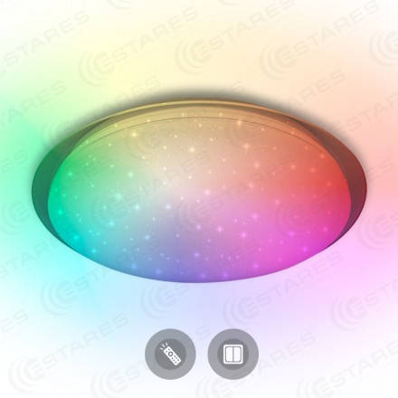 

ESTARES SATURN 60W RGB R535 SHINY 220V IP44 Потолочный светодиодный светильник с пультом ДУ