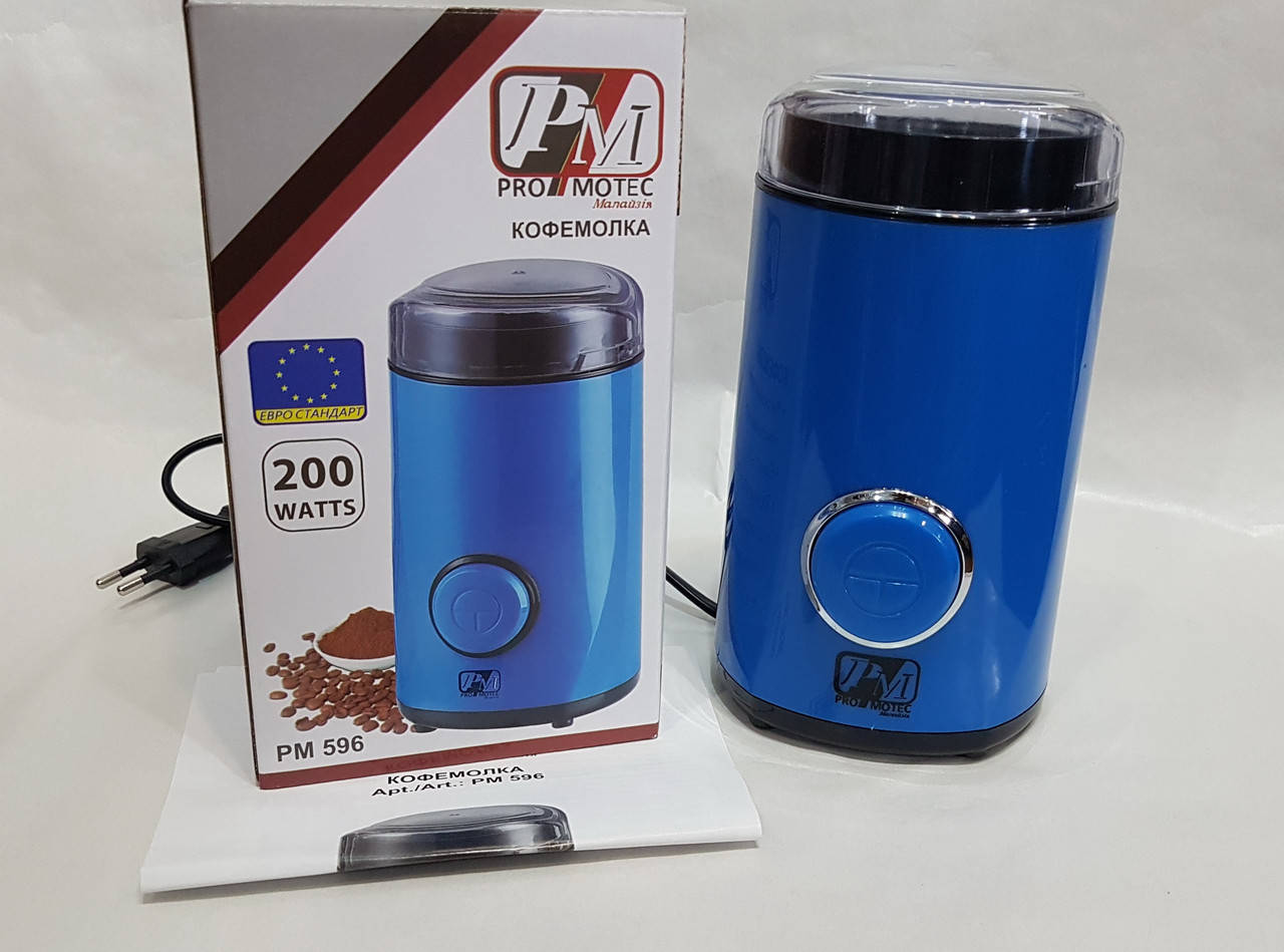 

Кофемолка измельчитель электрическая Promotec PM-596 200W
