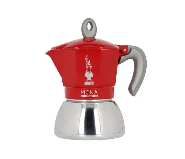 

Гейзерная кофеварка Bialetti New Moka Induction 4 чашки Красная (0006944)