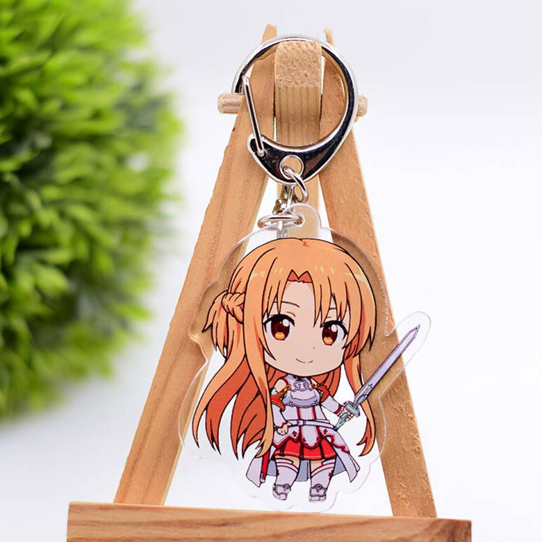 

"Асуна (Мастера меча онлайн / Sword art online)" брелок акриловый двухсторонний с уф-печатью, Разные цвета