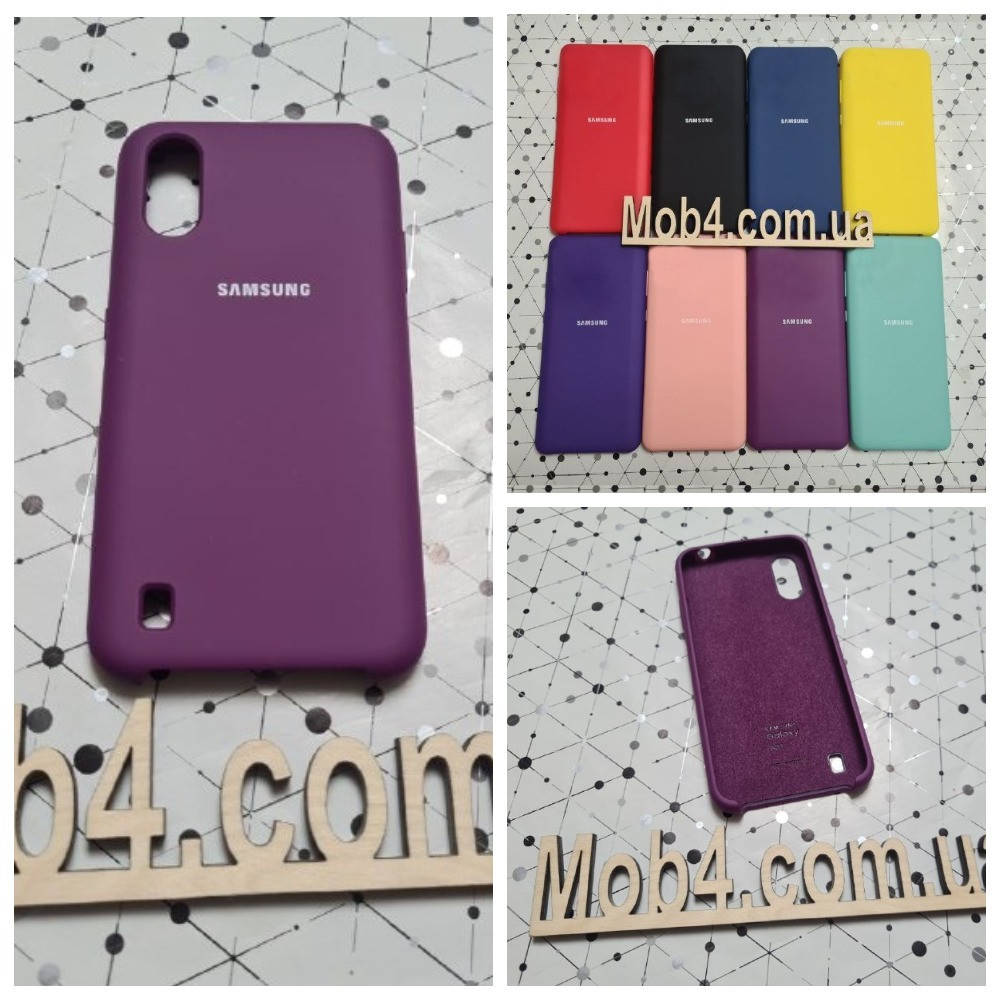 

Брендовый чехол накладка Silicone Cover для Samsung (Самсунг) А01, Разные цвета