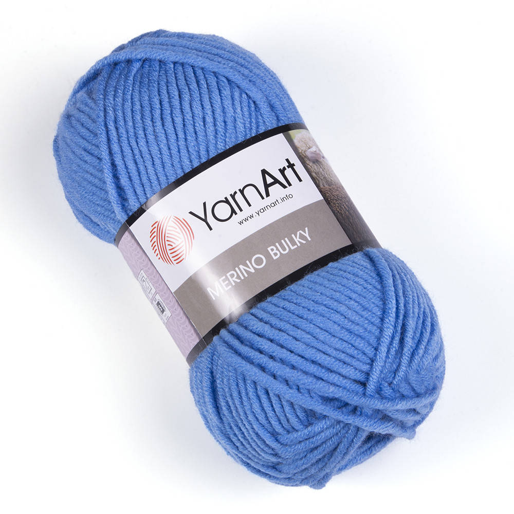 

Yarnart Merino Bulky № 600 темно-голубой