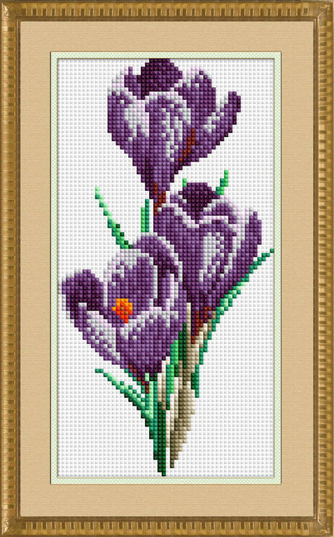 

Алмазная вышивка Dream Art Крокусы (квадратные камни, полная зашивка) (DA-30359) 13 х 26 см (Без подрамника)