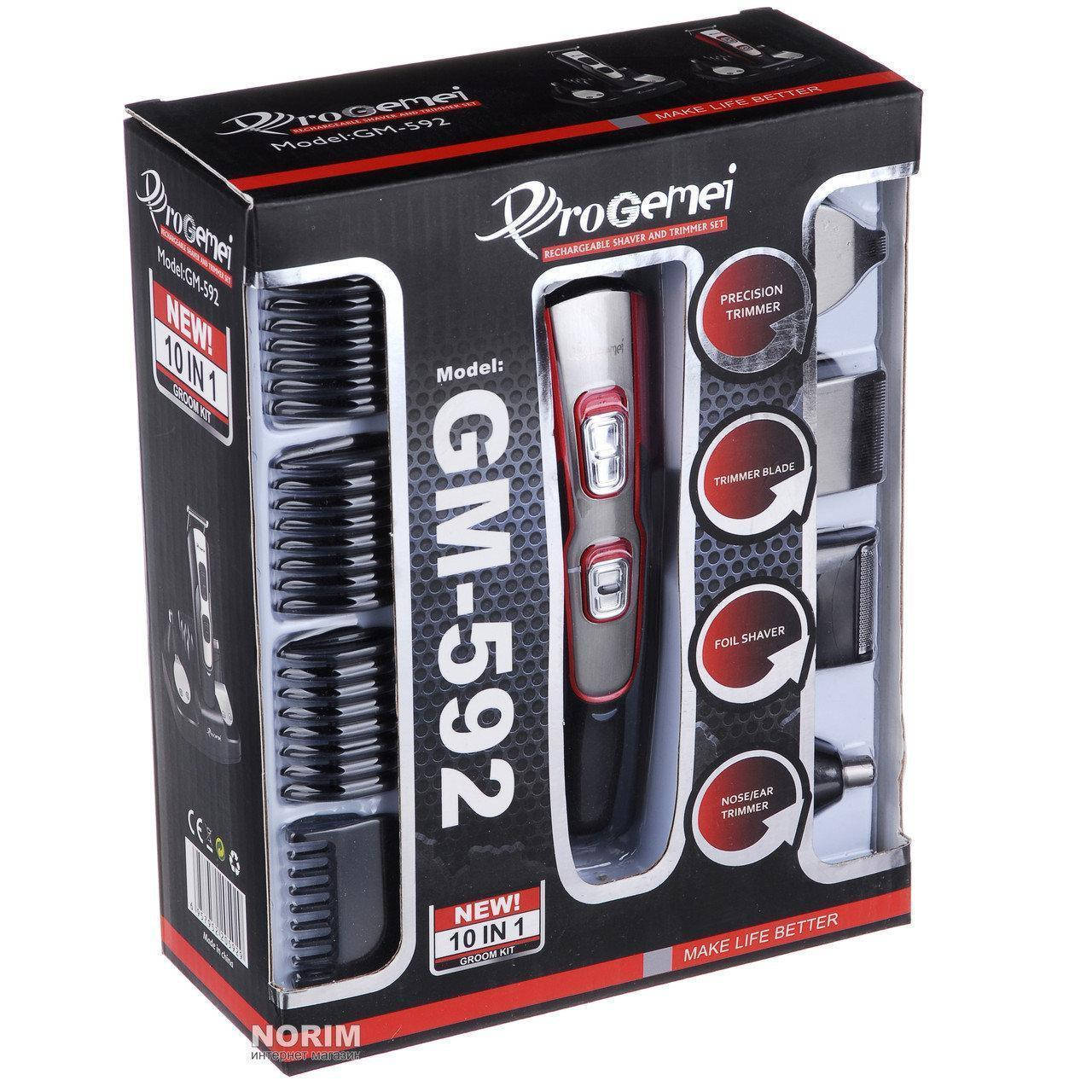 

Аккумуляторная машинка для стрижки Gemei Gm-592, Эксклюзивный