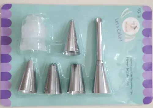 

Набор кондитерских насадок з 5 шт з перехідником