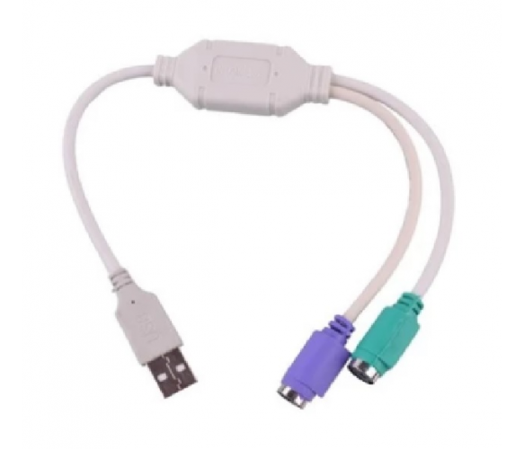 

Переходник USB AM/2*PS2, 20 см, Блистер Q25, Черный