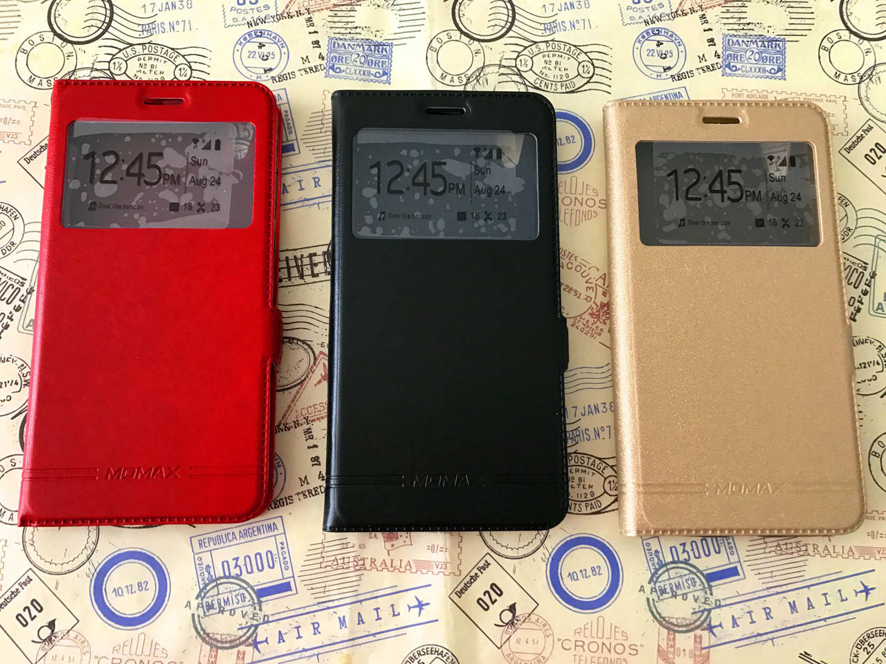 

Кожаный чехол книжка Momax для Huawei Y6 II ( Y6 2) (3 цвета), Разные цвета