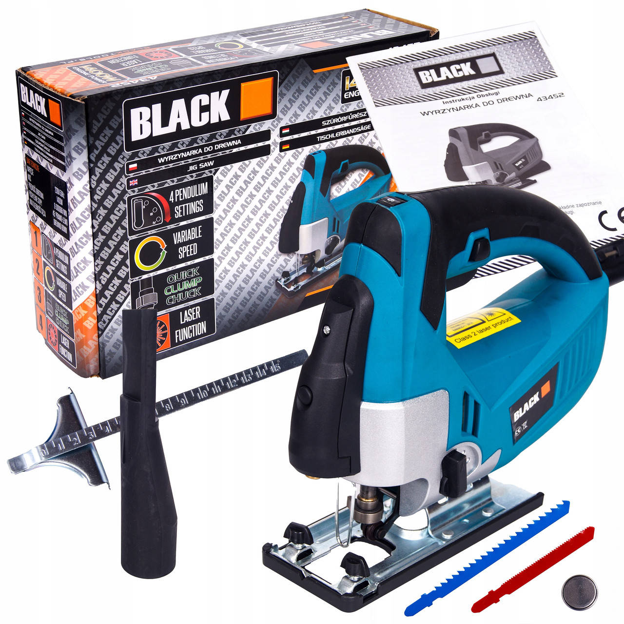 

Электролобзик Black ! 1400 Вт, Лазерный указатель, Польша