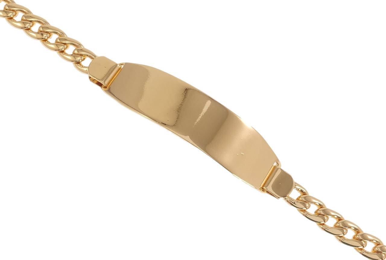 

Браслет Xuping Позолота 18K "Панцирное Плетение с Декором Выгнутая Зеркальная Пластина" длина 19 см