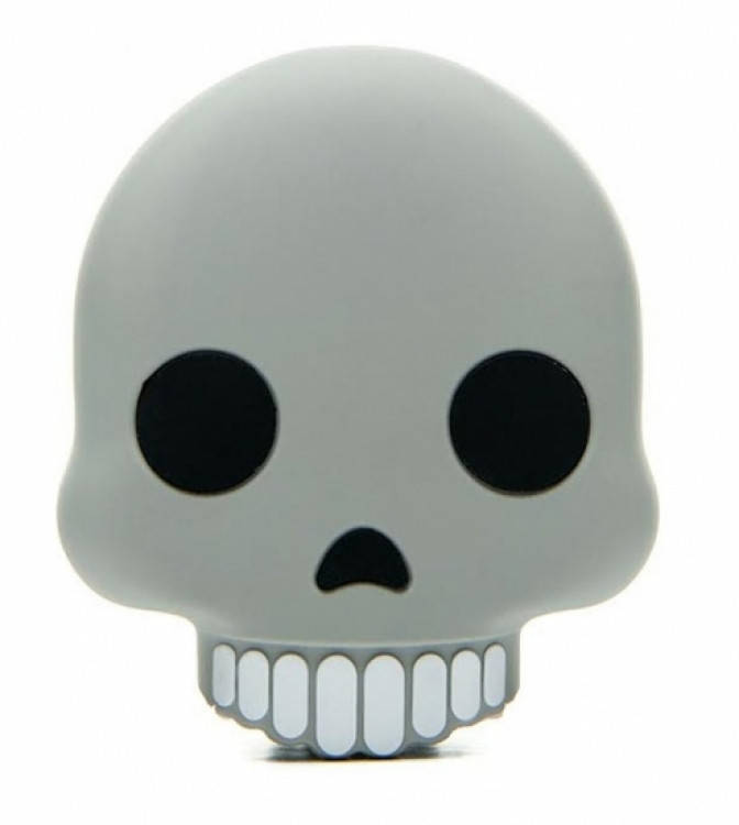 

Портативная батарея Череп, Белый