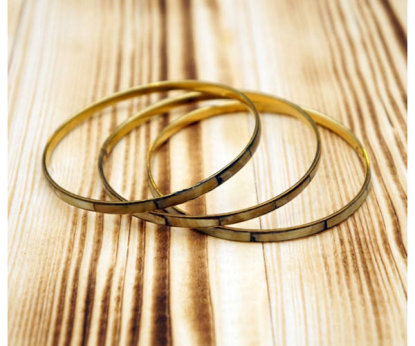 

Браслет "Кольцо" тонкий Бежевый