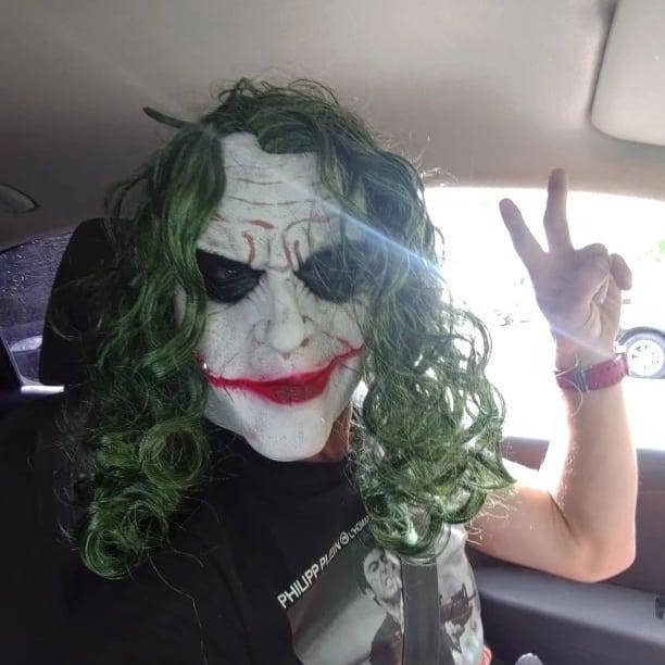 

Маска Джокера из фильма Бэтмен Темный рыцарь ужас. Клоунская маска Джокер