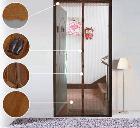 

Москитная сетка на магнитах 210х120 ( магнитные ленты + раздельные магниты)