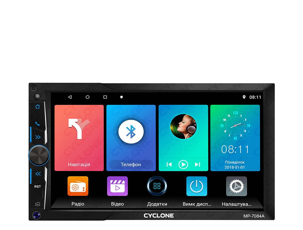 

Магнитола 2DIN Cyclone Android 10.0 / АВТОМАГНИТОЛА CYCLONE MP-7084А