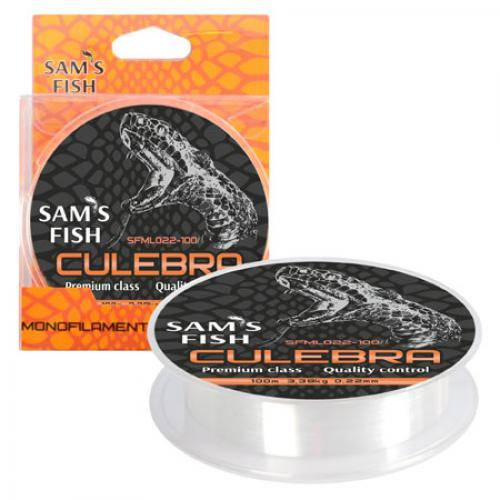 

Леска Sams Fish Сulebra 100 м х 0.22 мм (022-100), Прозрачный