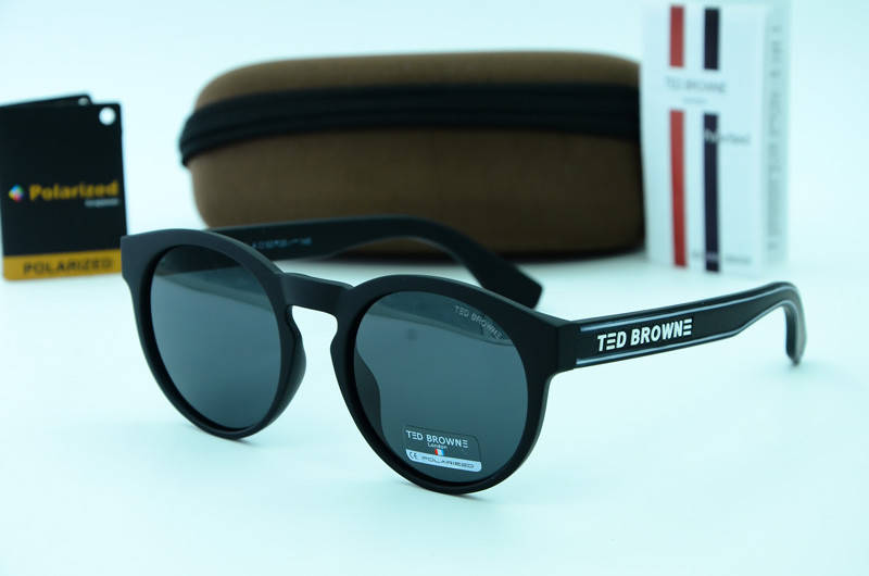 

Мужские круглые солнцезащитные очки Ted Browne 356 a-mbl-a, Черный