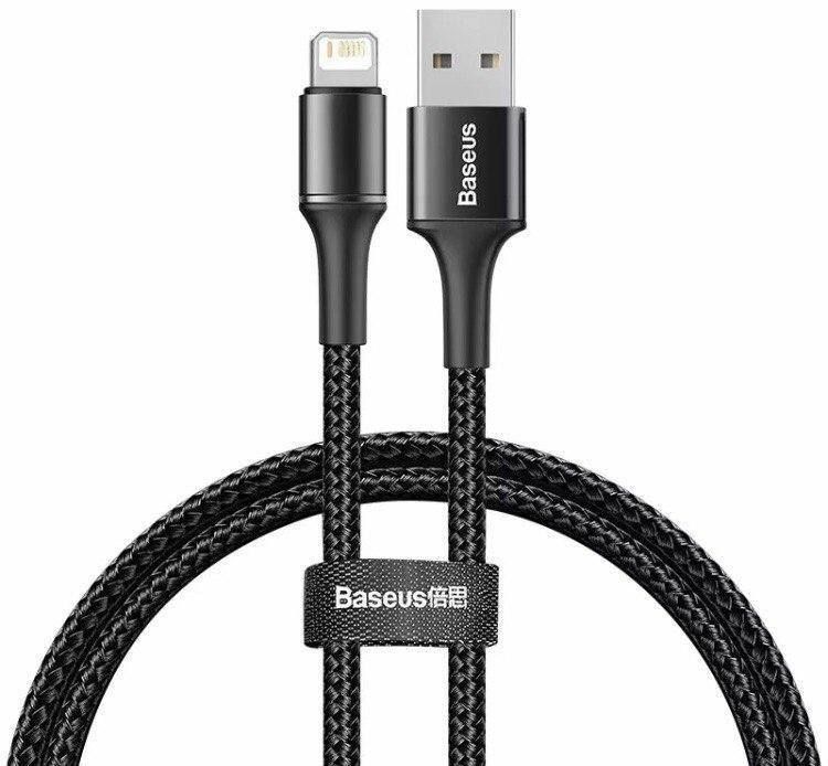 

Скорая зарядка USB-Lightning 2.4 А, зарядный кабель для айфона, Черный
