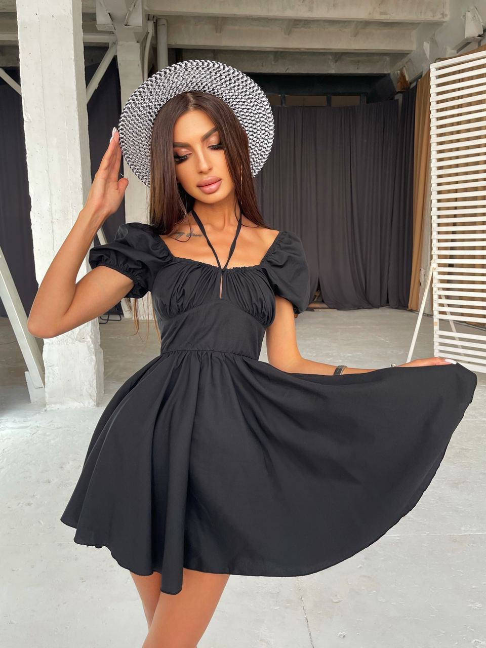 

Женское платье летнее коттон 42-44 44-46