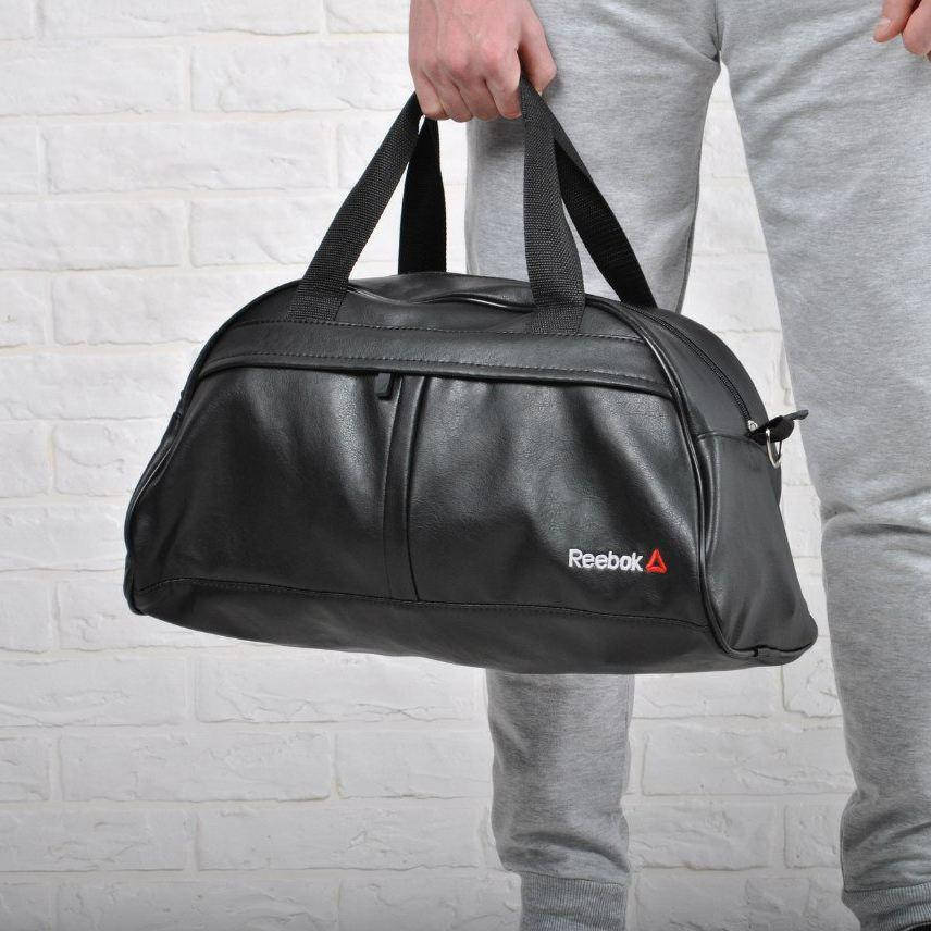 

Спортивная сумка Рибок / Reebok для тренировок Черная Кожзам, Черный