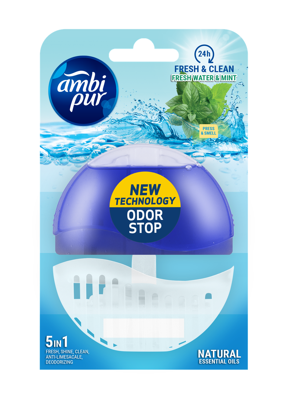 

Блок в унитаз Ambi pur Fresh water&Mint 55 мл