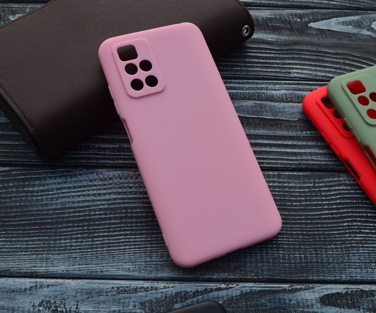 

Матовый силиконовый чехол для Xiaomi Redmi 10 Розовый(1)