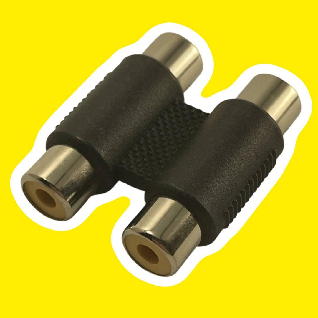 

Переходник аудио 2 гнезда RCA - 2 гнезда RCA