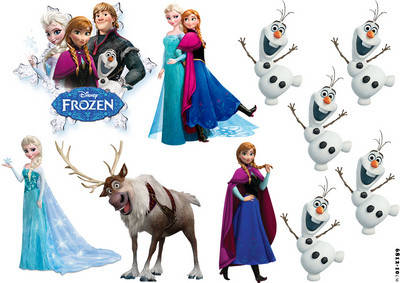 

Вафельная картинка для капкейков, маффинов "Холодное сердце", (лист А4, толщина 0.3 мм) 8