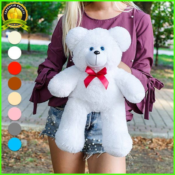 

Маленький плюшевый мишка, Плюшевый медведь Рафаэль 50 см Маленький плюшевый медведь Белый