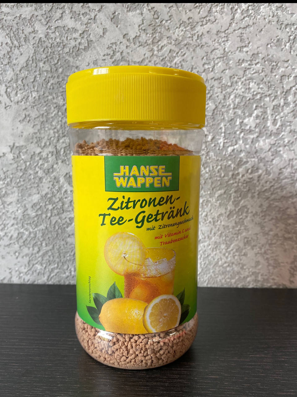 

Чай гранулиованный растворимый со вкусом лимона Hanze Wappen 400г (Германия)