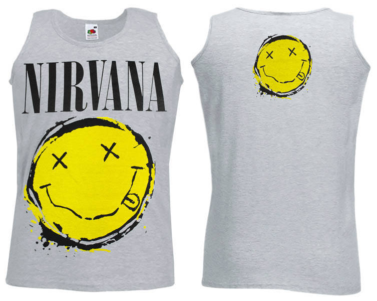 

Майка NIRVANA Smiley меланжевая XL